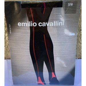 Emilio Cavallini Two Toned Pyramid Tights S/M~ NEW